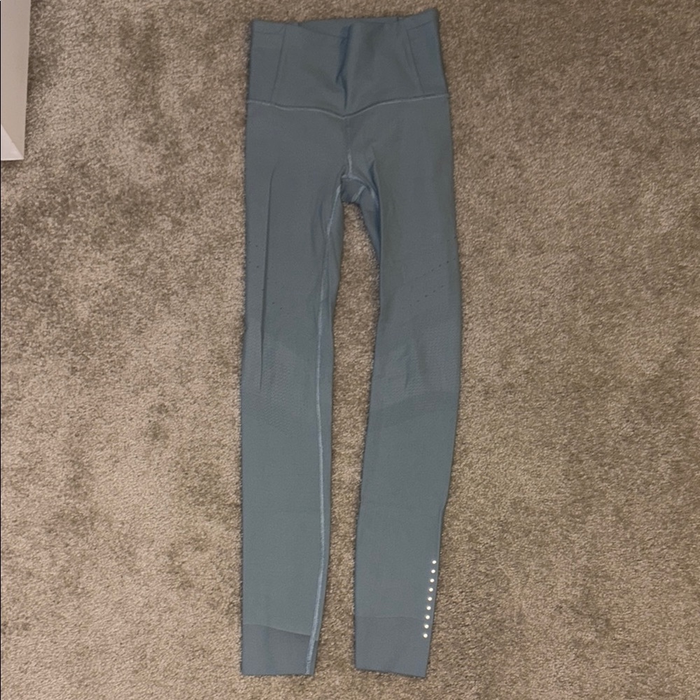 Blue High-Waisted Leggings